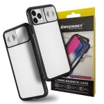 WOZINSKY Magnetic Cam Slider Case Full Body Cover για Huawei P40 BLACK/TRANSPARENT