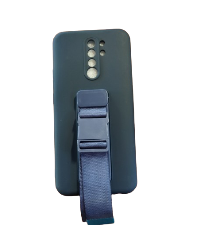 ROPE CASE GEL CASE WITH A LANYARD CHAIN HANDBAG LANYARD XIAOMI REDMI 9 NAVY BLUE