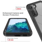 For Samsung Galaxy S21 5G Starry Sky Solid Color Series Shockproof PC + TPU Protective Case(Black) - Image 4