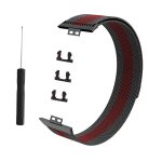 Για Huawei Watch Fit Milanese Watch Band (Μαύρο κόκκινο) - Image 3