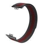 Για Huawei Watch Fit Milanese Watch Band (Μαύρο κόκκινο) - Image 4