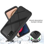 For Samsung Galaxy A02s (EU Version) Starry Sky Solid Color Series Shockproof PC + TPU Protective Case(Black) - Image 4