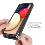 For Samsung Galaxy A02s (EU Version) Starry Sky Solid Color Series Shockproof PC + TPU Protective Case(Black) - Image 5