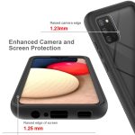 For Samsung Galaxy A02s (EU Version) Starry Sky Solid Color Series Shockproof PC + TPU Protective Case(Black) - Image 7