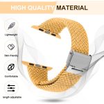 Braided + Stainless Steel Watch Band For Apple Watch Series 7 45mm / 6 & SE & 5 & 4 44mm / 3 & 2 & 1 42mm - Image 3
