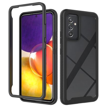 For Samsung Galaxy A82 5G Starry Sky Solid Color Series Shockproof PC + TPU Case(Black)