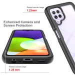 For Samsung Galaxy A22 4G Starry Sky Solid Color Series Shockproof PC + TPU Case(Black) - Image 6