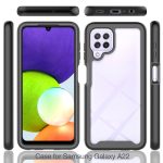 For Samsung Galaxy A22 4G Starry Sky Solid Color Series Shockproof PC + TPU Case(Black) - Image 7