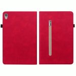 For Lenovo Tab M10 HD 2nd Gen TB-X306X Skin Feel Solid Color Zipper Leather Tablet Case(Red) - Image 2