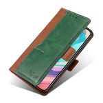 For TCL 30 SE/306/305/Sharp Aqous V6/V6 Plus Contrast Color Side Buckle Leather Phone Case(Light Brown + Green) - Image 2