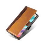 For TCL 30 SE/306/305/Sharp Aqous V6/V6 Plus Contrast Color Side Buckle Leather Phone Case(Dark Brown + Gold) - Image 2