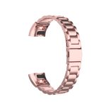 For Huawei Band 4 Pro (TER-B29S) / Band 3 Pro (TER-B29) / Band 3 (TER-B09) Three Beads Steel Wrist Strap Watchband(Rose Pink) - Image 4
