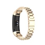 For Huawei Band 4 Pro (TER-B29S) / Band 3 Pro (TER-B29) / Band 3 (TER-B09) Three Beads Steel Wrist Strap Watchband(Champagne) - Image 2
