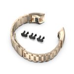 For Huawei Honor Band 4 (CRS-B19) / Honor Band 5 (CRS-B19S) Three Beads Steel Wrist Strap Watchband(Champagne) - Image 5