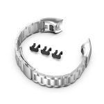 For Huawei Honor Band 4 (CRS-B19) / Honor Band 5 (CRS-B19S) Three Beads Steel Wrist Strap Watchband(Silver) - Image 5