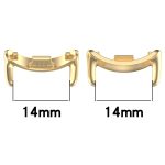 For Xiaomi Mi Band 8 1 Pair Stainless steel Metal Watch Band Connector(Black) - Image 2