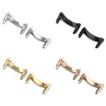 For Xiaomi Mi Band 8 1 Pair Stainless steel Metal Watch Band Connector(Black) - Image 3