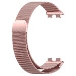 For Huawei Band 8 Milanese Metal Watch Band(Rose Pink) - Image 4