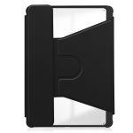 For Samsung Galaxy Tab S9 FE+ 360 Rotation Transparent Smart Leather Case with Keyboard(Black) - Image 3