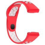 For Redmi Watch 3 Lite / Watch 3 Active Two Color Silicone Watch Band(Red White) - Image 4