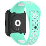 For Redmi Watch 3 Lite / Watch 3 Active Two Color Silicone Watch Band(Teal White) - Image 2