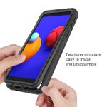 For Samsung Galaxy A01 Core / M01 Core Starry Sky Solid Color Series Shockproof PC + TPU Protective Case(Black) - Image 6