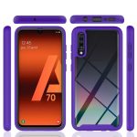 For Samsung Galaxy A70 Starry Sky Solid Color Series Shockproof PC + TPU Protective Case(Black) - Image 2