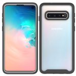 For Samsung Galaxy S10 Starry Sky Solid Color Series Shockproof PC + TPU Protective Case(Black)