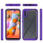 For Samsung Galaxy A11 / M11 (US Version) Starry Sky Solid Color Series Shockproof PC + TPU Protective Case(Black) - Image 2
