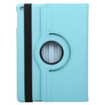 For iPad 9.7 (2018) & iPad 9.7 (2017) & Air 2 & Air 360 Degree Rotation Litchi Texture Leather Case with 2 Gears Holder(Blue) - Image 3