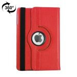For iPad 9.7 (2018) & iPad 9.7 (2017) & Air 2 & Air 360 Degree Rotation Litchi Texture Leather Case with 2 Gears Holder(Red)
