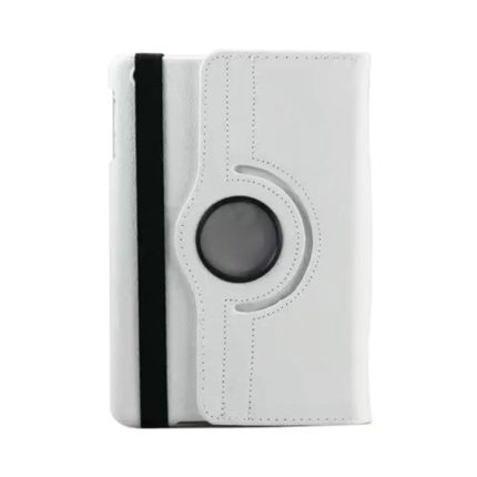 For iPad 9.7 (2018) & iPad 9.7 (2017) & Air 2 & Air 360 Degree Rotation Litchi Texture Leather Case with 2 Gears Holder(White)
