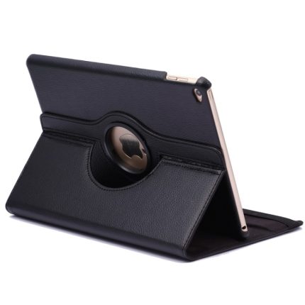 360 Degree Rotation Litchi Texture Flip Leather Case with 2 Gears Holder for iPad Air 2(Black)