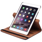 360 Degree Rotation Litchi Texture Flip Leather Case with 2 Gears Holder for iPad Air 2(Brown) - Image 5