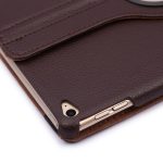 360 Degree Rotation Litchi Texture Flip Leather Case with 2 Gears Holder for iPad Air 2(Brown) - Image 6