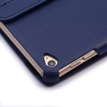 360 Degree Rotation Litchi Texture Flip Leather Case with 2 Gears Holder for iPad Air 2(Dark Blue) - Image 7