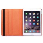 360 Degree Rotation Litchi Texture Flip Leather Case with 2 Gears Holder for iPad Air 2(Orange) - Image 4