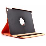 360 Degree Rotation Litchi Texture Flip Leather Case with 2 Gears Holder for iPad Air 2(Orange) - Image 5