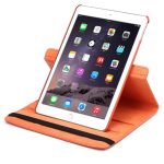 360 Degree Rotation Litchi Texture Flip Leather Case with 2 Gears Holder for iPad Air 2(Orange) - Image 6