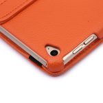 360 Degree Rotation Litchi Texture Flip Leather Case with 2 Gears Holder for iPad Air 2(Orange) - Image 7