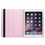 360 Degree Rotation Litchi Texture Flip Leather Case with 2 Gears Holder for iPad Air 2(Pink) - Image 4