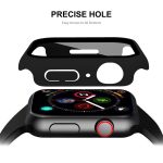 ENKAY Hat-Prince 2 in 1 PC Frame + 9H Tempered Glass Protector Full Coverage Case For Apple Watch Series 8 / 7 45mm(Black) - Image 4