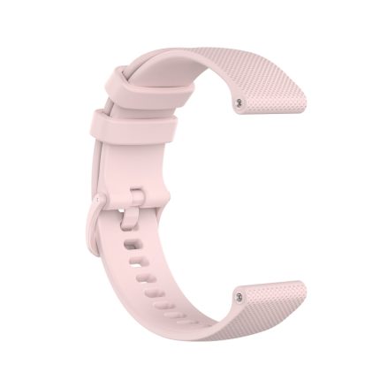 For Amazfit GTR 42mm Checkered Silicone Watch Band ΡΟΖ