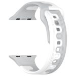 For Apple Watch Ultra 49mm Double Color Silicone Watch Band(Grey+White) - Image 2