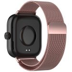 For Redmi Watch 4 Milan Magnetic Steel Mesh Watch Band(Pink) - Image 2