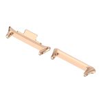 For Redmi Watch 4 1 Pair 20mm Stainless Steel Metal Watch Band Connector(Rose Gold) - Image 4