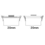 For Redmi Watch 4 1 Pair 20mm Stainless Steel Metal Watch Band Connector(Rose Gold) - Image 2