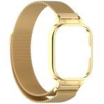 For Redmi Watch 4 Milan Magnetic Steel Mesh Watch Band + Watch Metal Frame(Gold) - Image 4