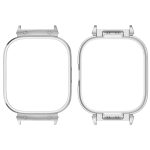 For Redmi Watch 4 Metal Frame Watch Protective Case(Silver)