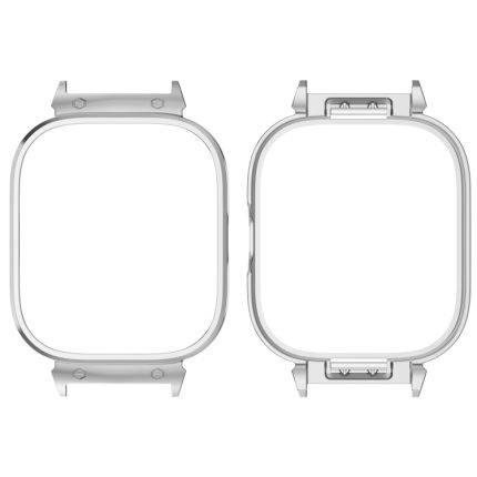 For Redmi Watch 4 Metal Frame Watch Protective Case(Silver)